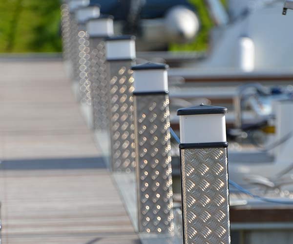 Marina utility bollards